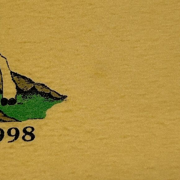 Vintage Distressed Storytelling Tree T Shirt Mens X-Large Central UMC VBS Yellow - Picture 8 of 13